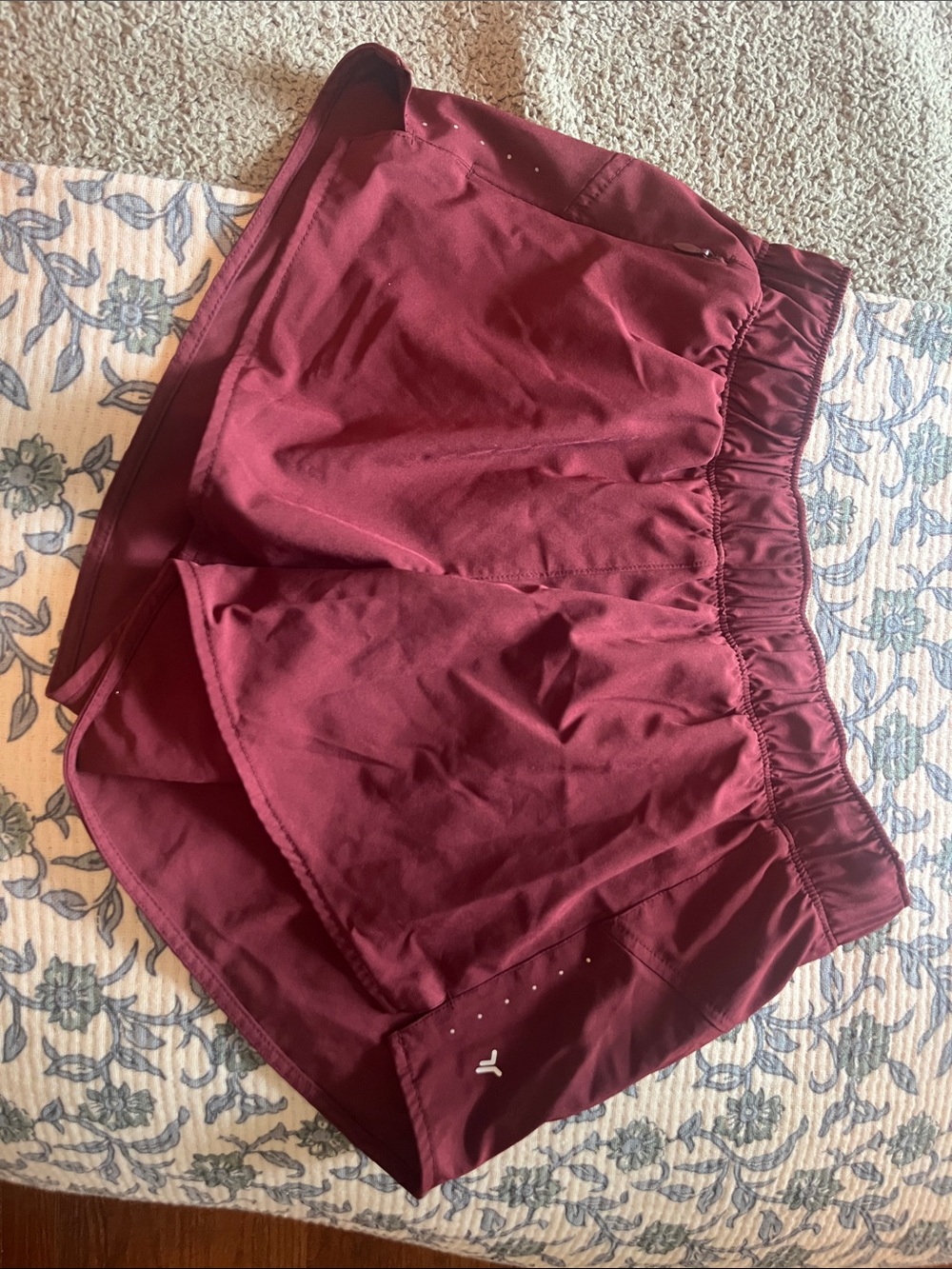 Maroon Athletic Running Shorts